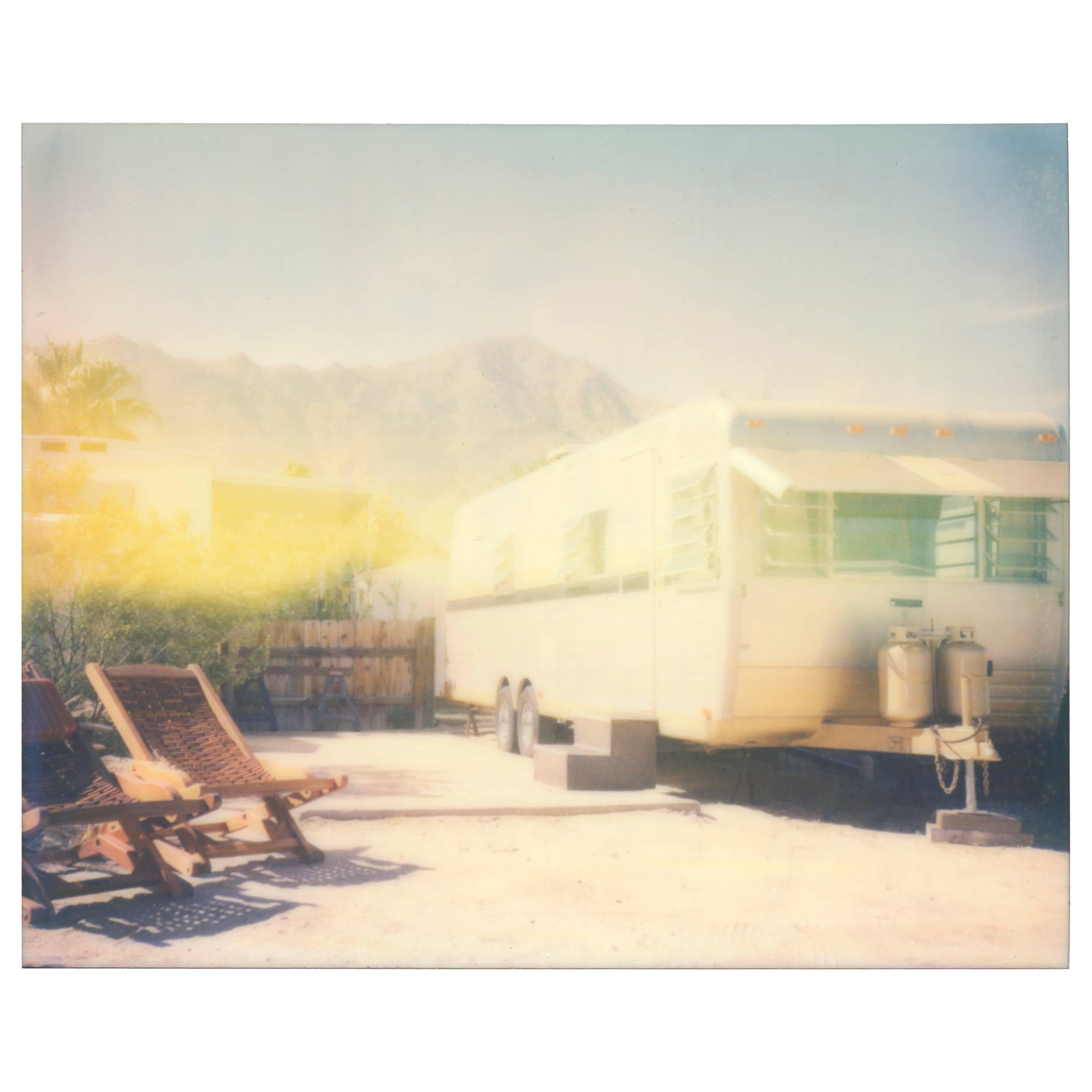 'Desert Sands' (California Badlands), 2016, 20x24cm,
Edition 6/10, digital C-Print, based on a Polaroid
Certificate and Signature label
artist Inventory No. 19326.13
not mounted

Stefanie Schneider's Artist statement:

Desolation and solitude are