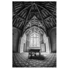 "Peace", abandoned, black and white, piano, mansion, architecture, photograph