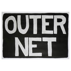 OuterNet, Internet Era Urban Style Painting, Hand Painted Chinese Black Ink
