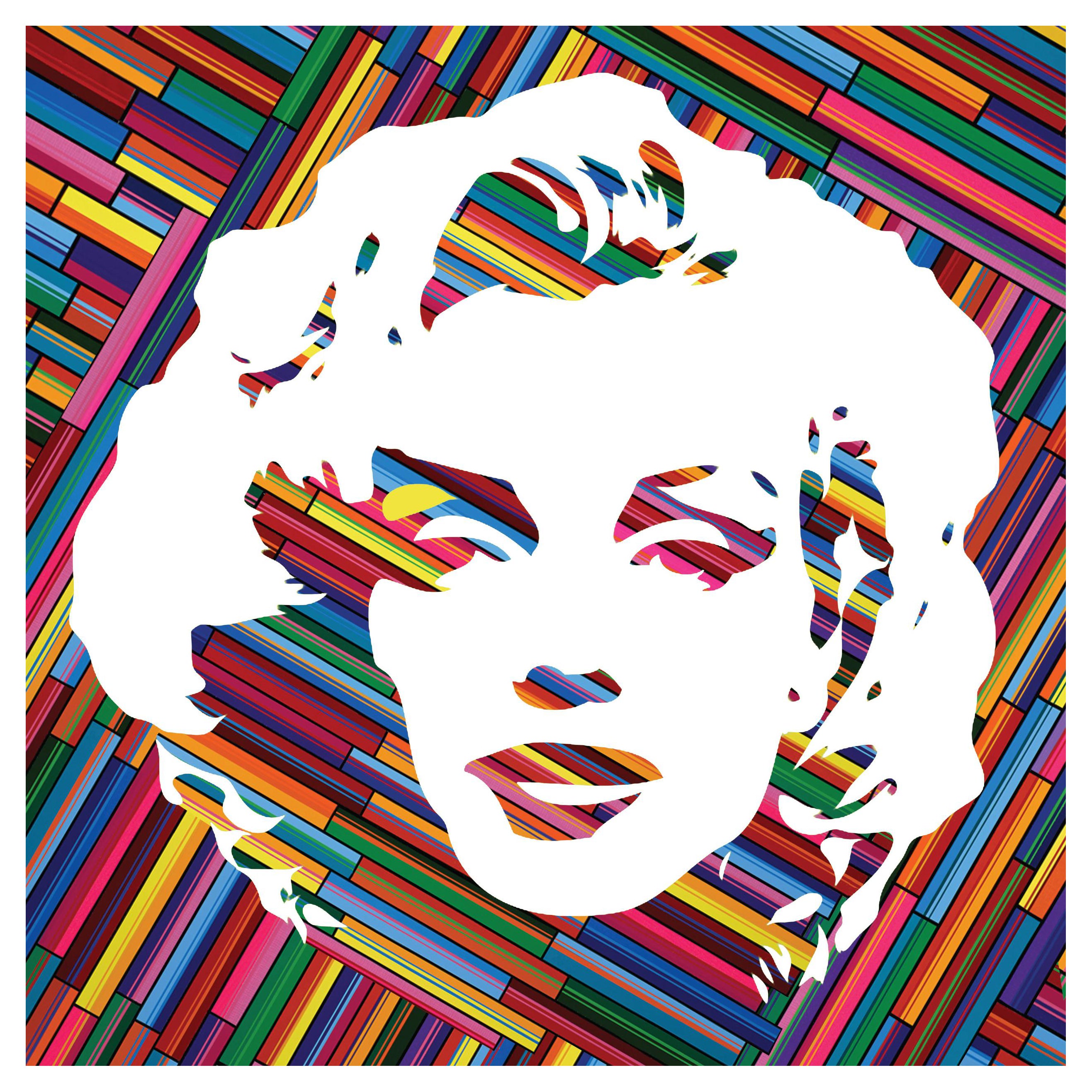Mauro Oliveira Portrait Print - Marilyn Forever VIII (White) (Limited Edition Print)