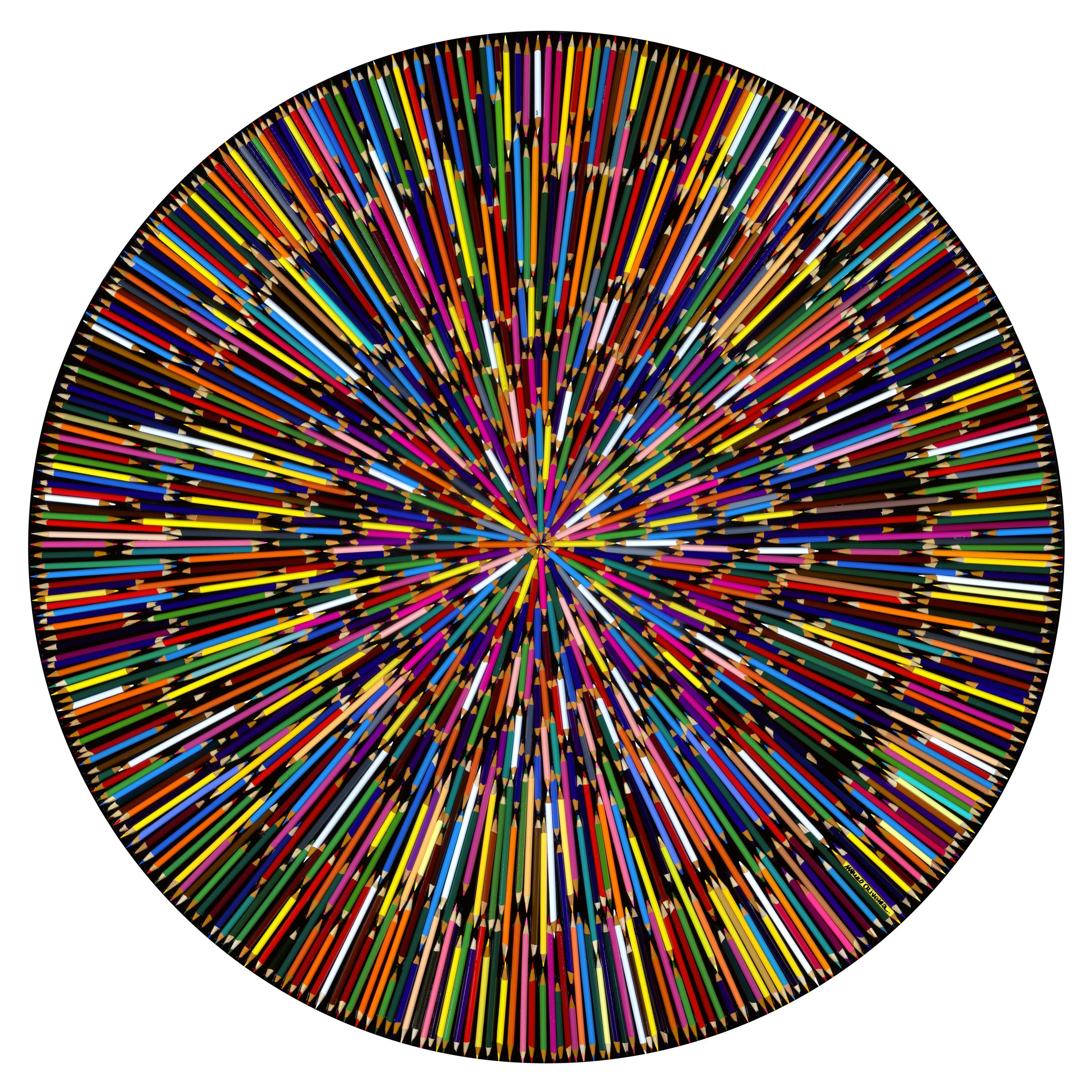 Colorful RainBow Epicenter I (Limited Edition of 30 Prints - WHITE BACKGROUND)