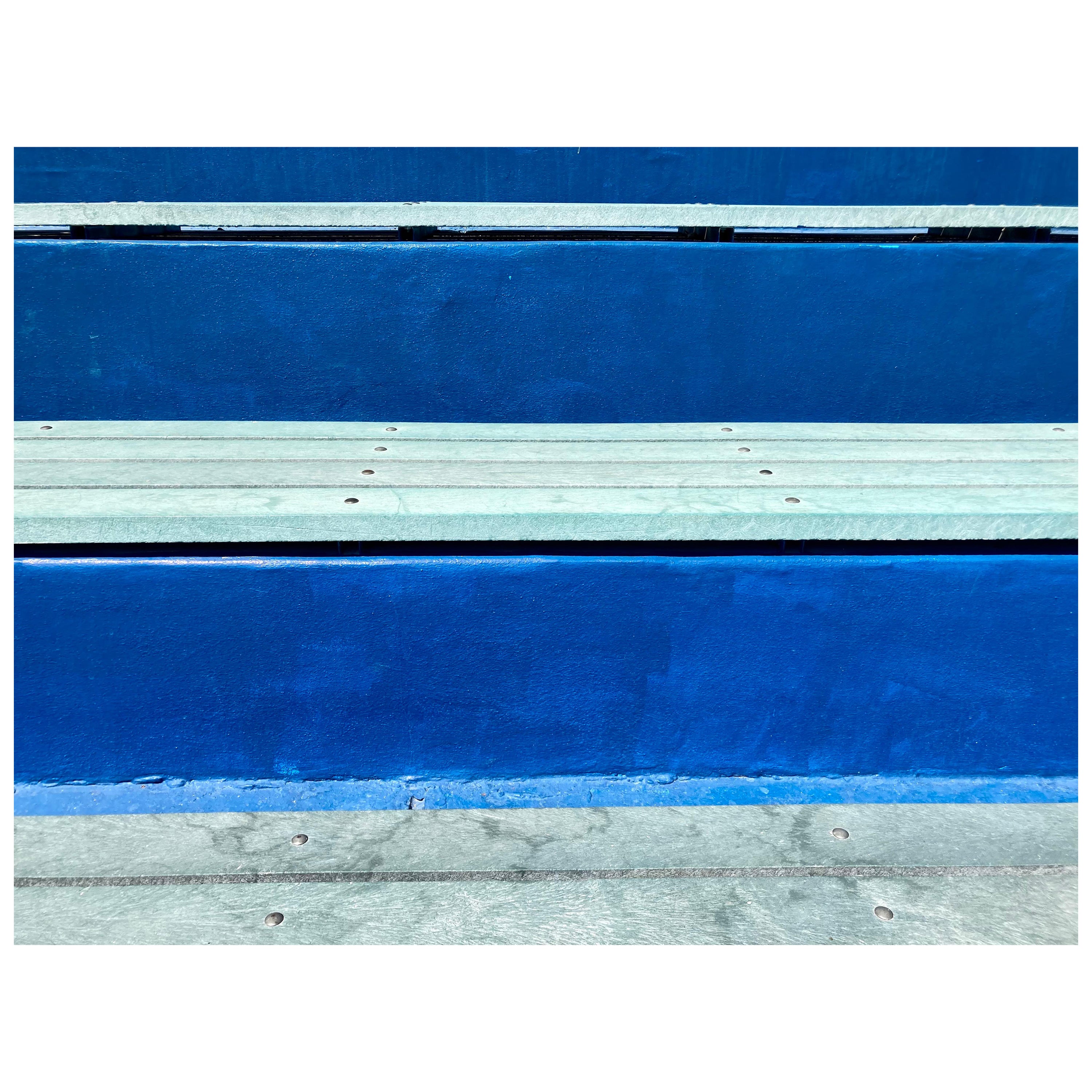 Sandra Salamonová Abstract Print - Blue Stripes