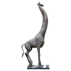 Large Modern Giraffe Sculpture by Manuel Carbonell Latin American 