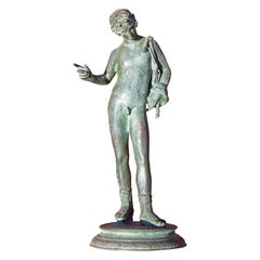 Antique Grand Tour Bronze Sculpture of Narcissus