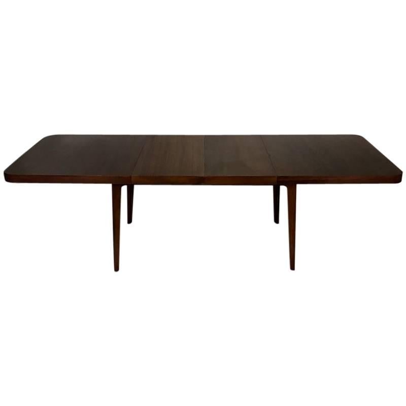 Stunning Midcentury Edward Wormley for Drexel Walnut Extension Dining Table