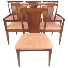 Set of Six Vintage Modern Dining Room Chairs