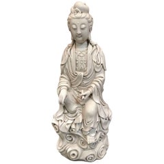 Fine Dehua, Blanc de Chine, Quan Yin Porcelain Figure