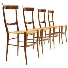 Four Ramba Chiavari Chairs by Emanuele Rambaldi for Colombo Sanguineti, 1950s