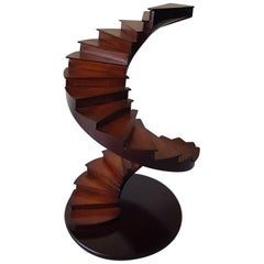 20th Century Wooden Spiral Stair Model