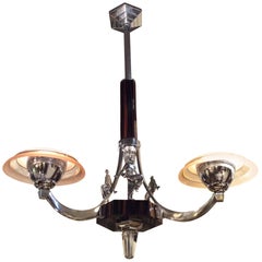 Art Deco Chandelier in the Manner of Adnet