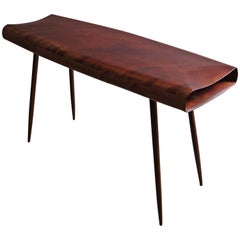 Solid Wood Desk Console Handmade in Organic Design