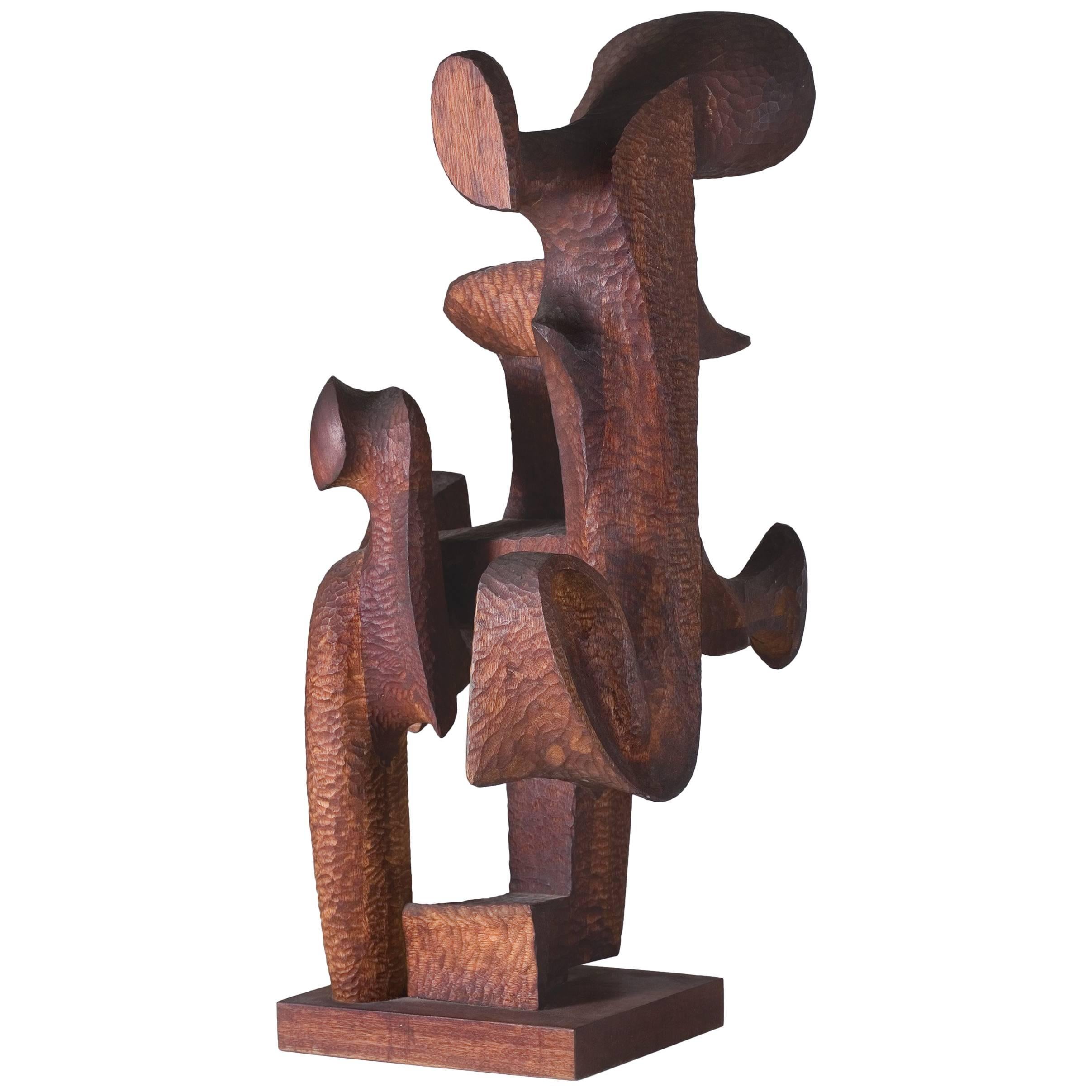 Mario Dal Fabbro, "Desert Vision" Wood Sculpture, United States, 1969