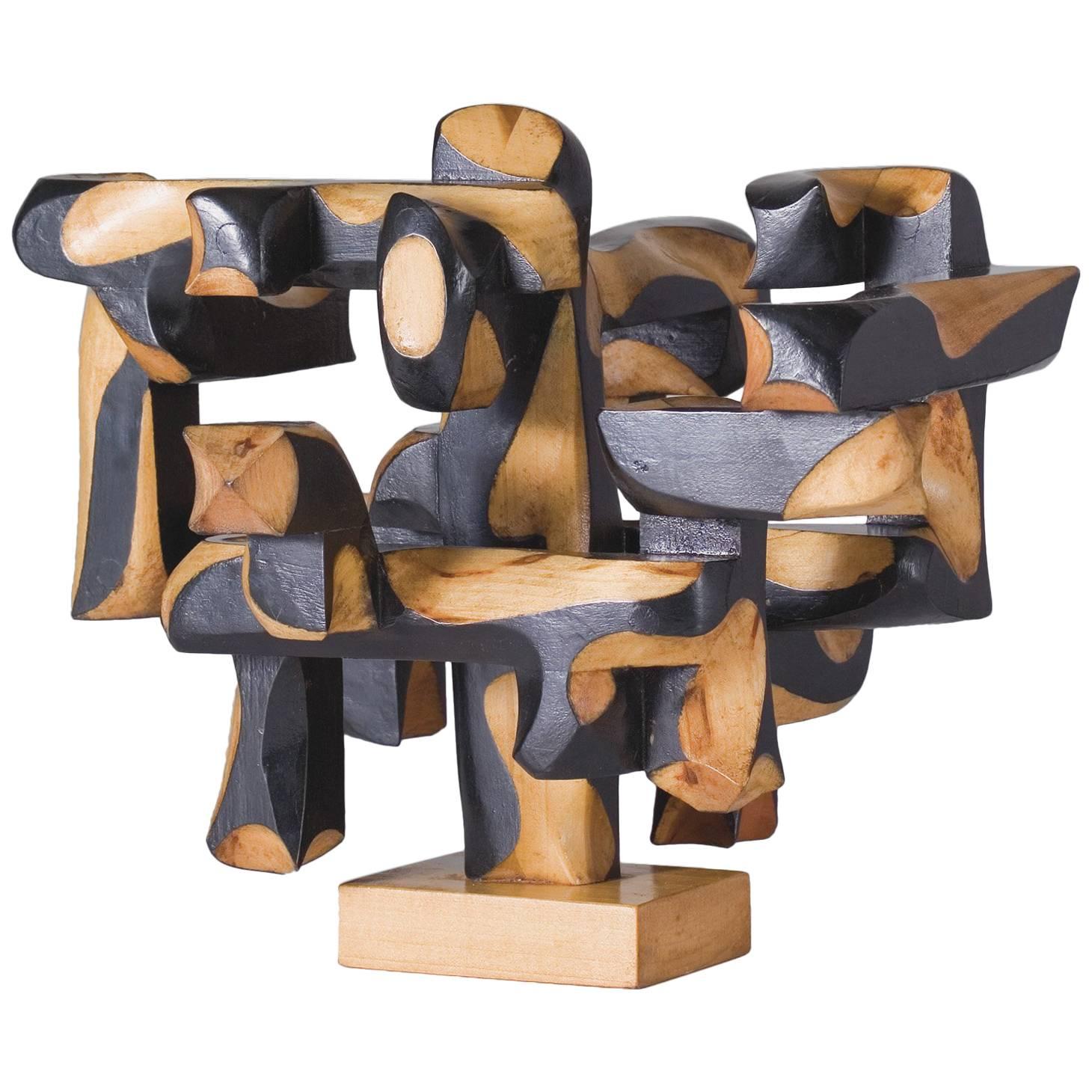 Mario Dal Fabbro, "No. 20" Wood Sculpture, United States, C. 1980