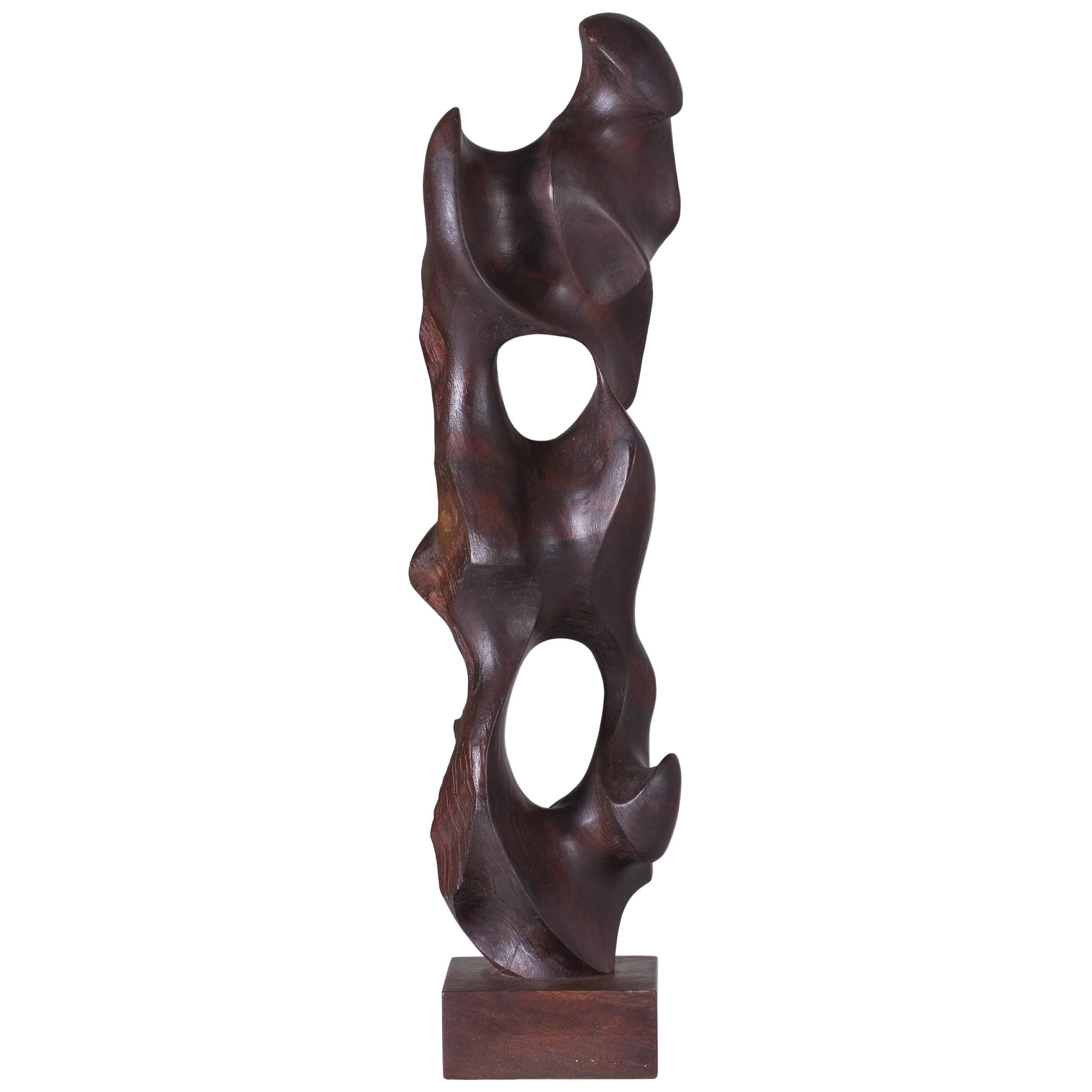 Mario Dal Fabbro, Wood Sculpture, United States, 1983 For Sale