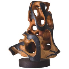 Mario Dal Fabbro-Holzskulptur, Vereinigte Staaten, 1986