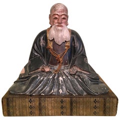 Giltwood Carved Noble Elder