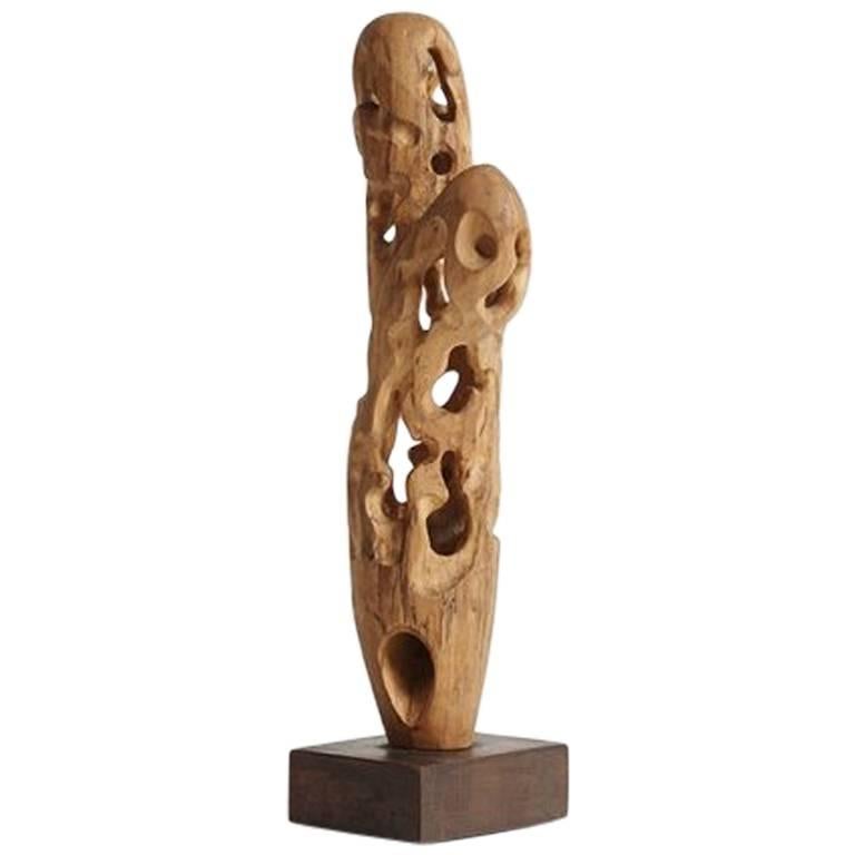 Mario Dal Fabbro, Wood Sculpture, United States, 1990 For Sale