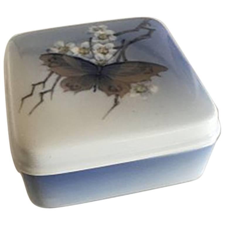 Royal Copenhagen Box with Lid #3633 Butterfly