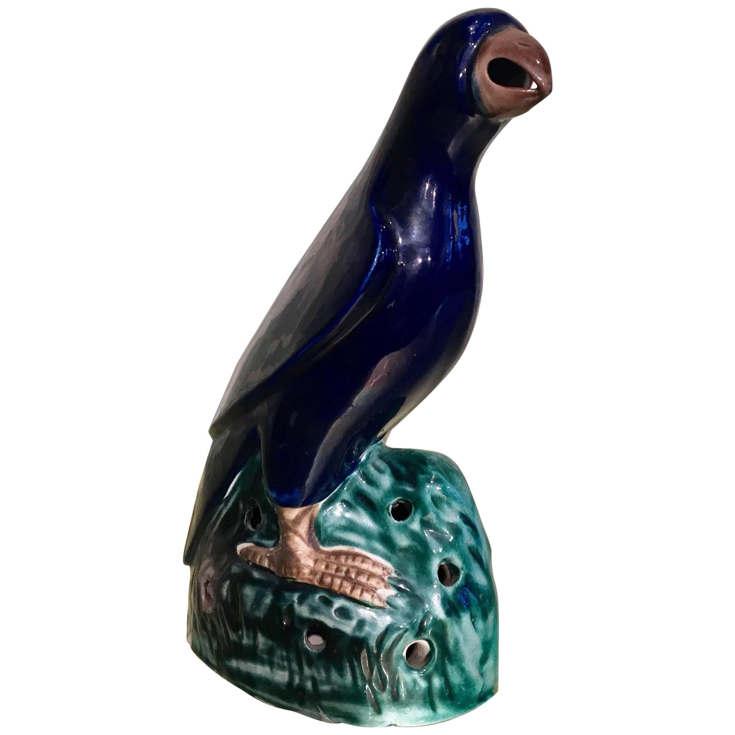 19th Century Glazed Parrot For Sale