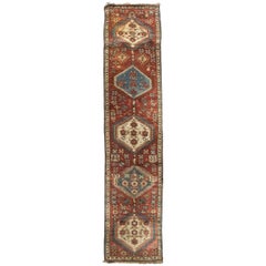 Vintage Persian Meshkin Rug Runner