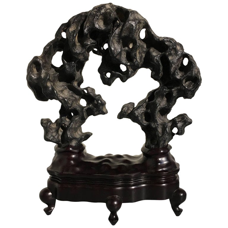20th Century Chinese Lingbi Scholar Stone 'Gongshi', "Bridge" at 1stDibs