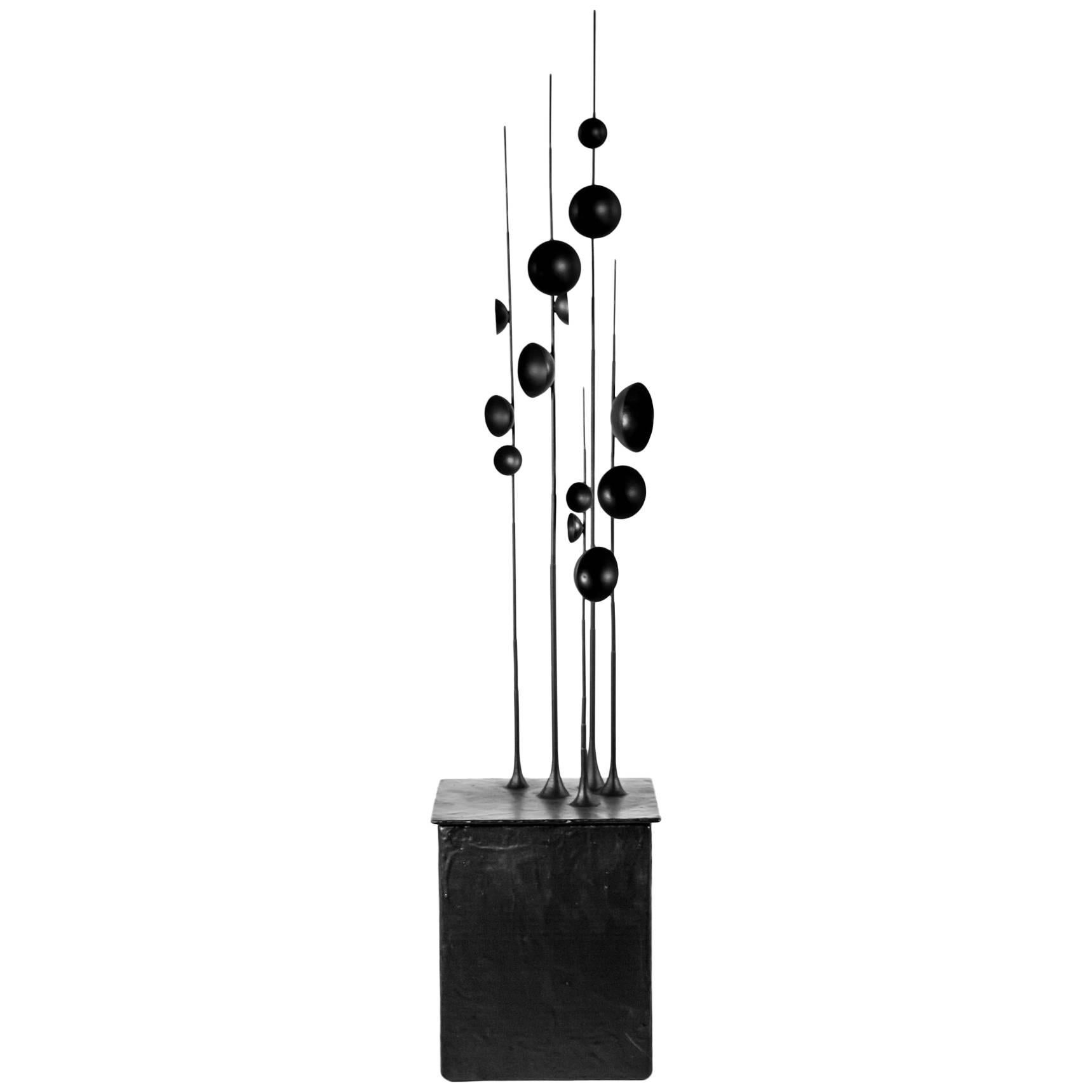 Blossfeldt Station II by Tom Palmer, Rubber Coated Steel and Gilding Metal For Sale