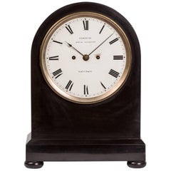 19th Century English Marble Mantel Clock by Santiago James Moore French