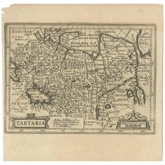 Antique Map of Tartary "Asia" by Mercator/Hondius, 1606