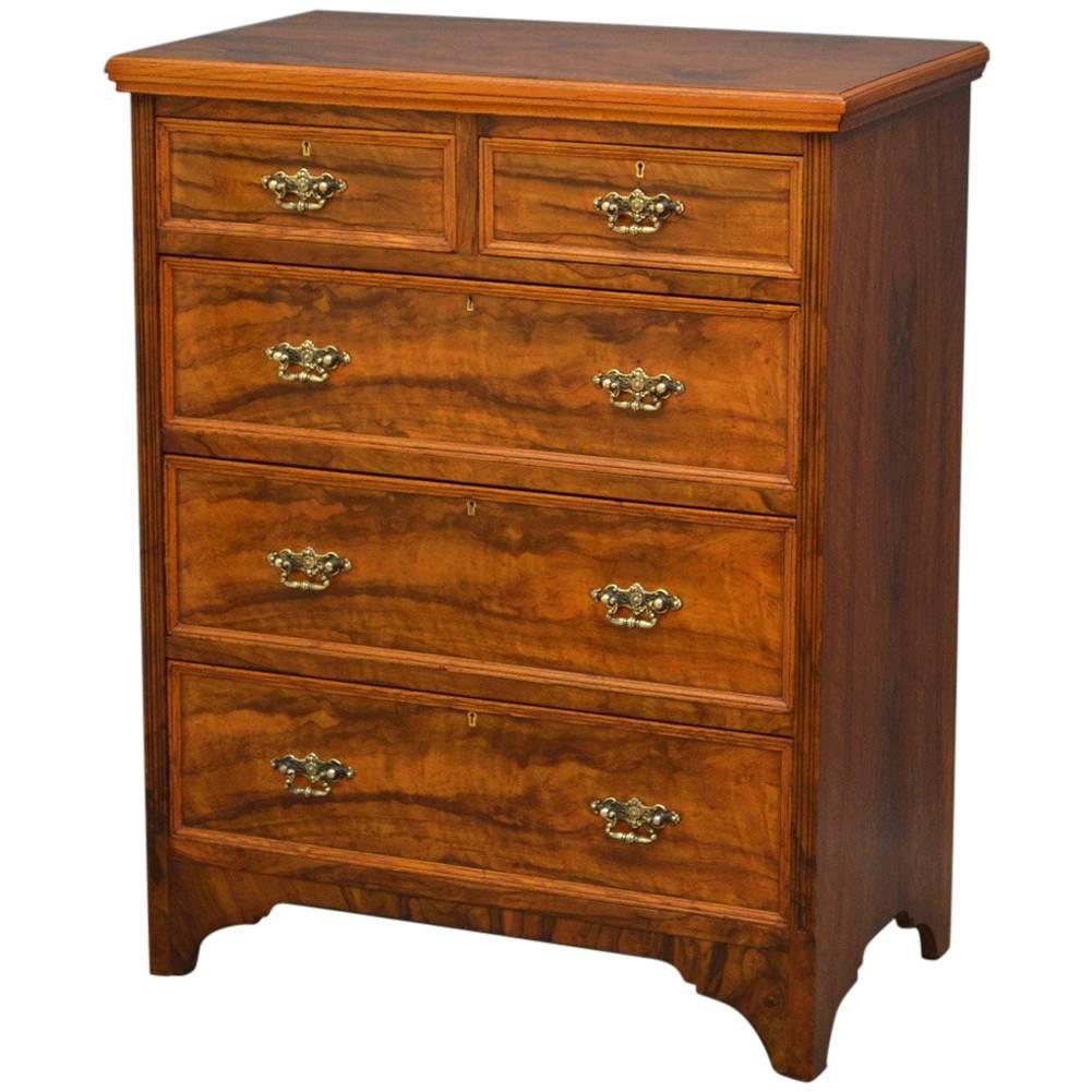 Victorian Olivewood Chest of Drawers
