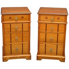 Antique Pair of Victorian Ash Bedside Drawers