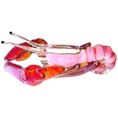 Italian 1960s Murano Glass Sculpture of the Lobster