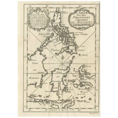 Antique Map of the Islands of the Philippines and Surrounding Islands, 1764