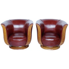 A Pair of Art Deco Tulip Chairs