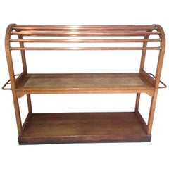 Early 20th Century French Oak, Copper and Caned "Jette-Habits"