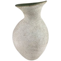 Contemporary Ceramic Curved Neck Vase No. 160 by Yumiko Kuga