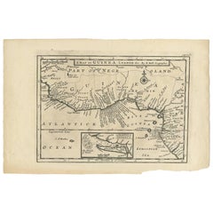 Antique Map of Guinea "Africa" by H. Moll, 1745