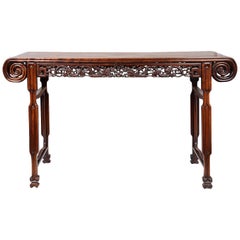 19th Century Chinese Hardwood Alter Table