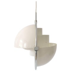 Original Multi-Lite Pendant Lamp by Louis Weisdorf for Lyfa 1974 Denmark