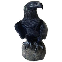 Royal Copenhagen Blue Eagle Vilhelm Th. Fischer Figurine Seated on Rock