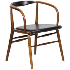 Vintage Mid-Century Modern Boling Chair Co. Bentwood Armchair, circa 1958