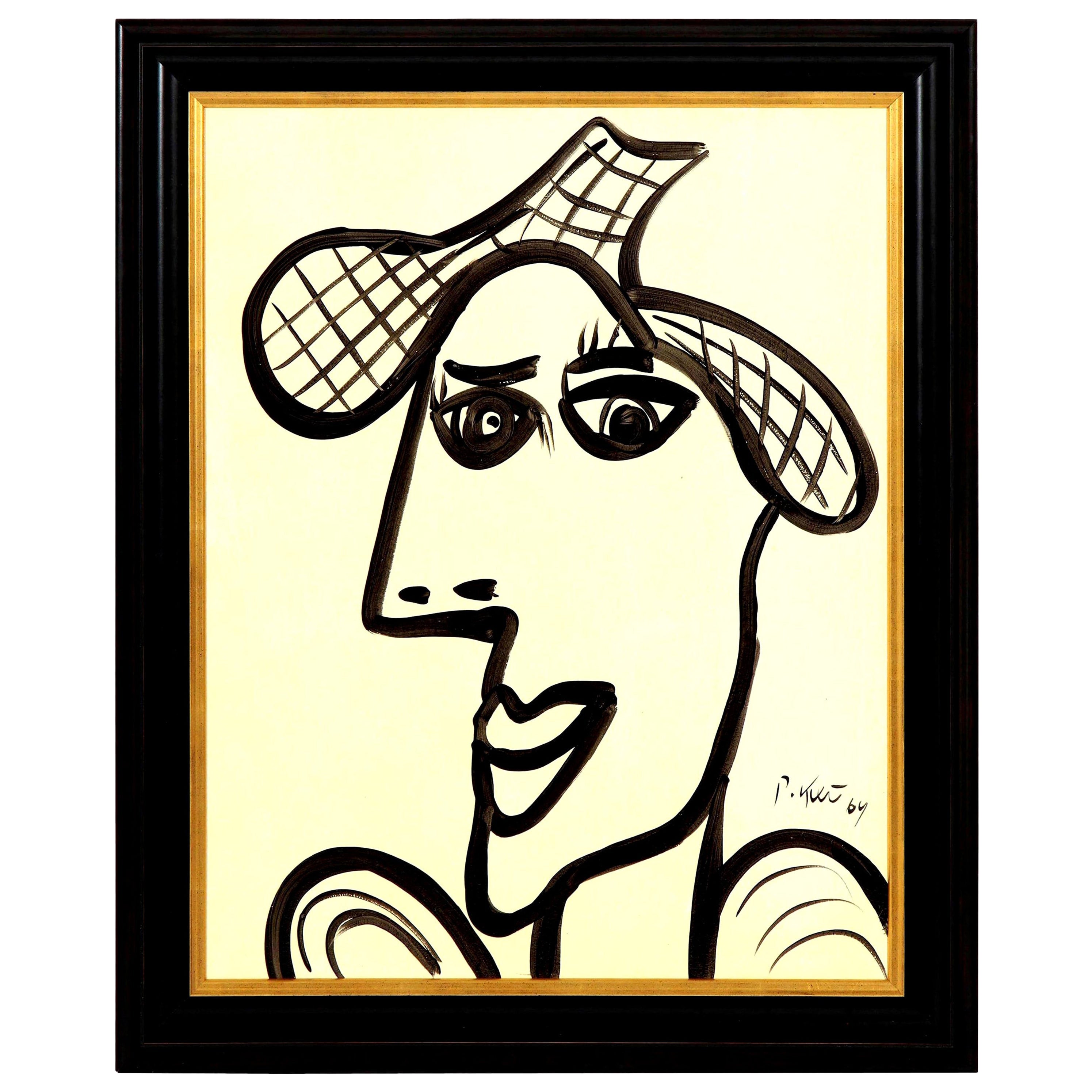 Unique Big MidCentury Modern Ceramic Tiles Art Work by Joseph Roelants