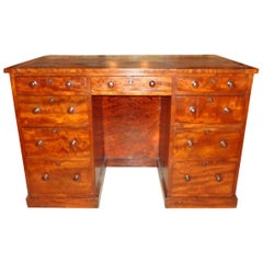Early 19th Century English Knee-Hole Map Desk