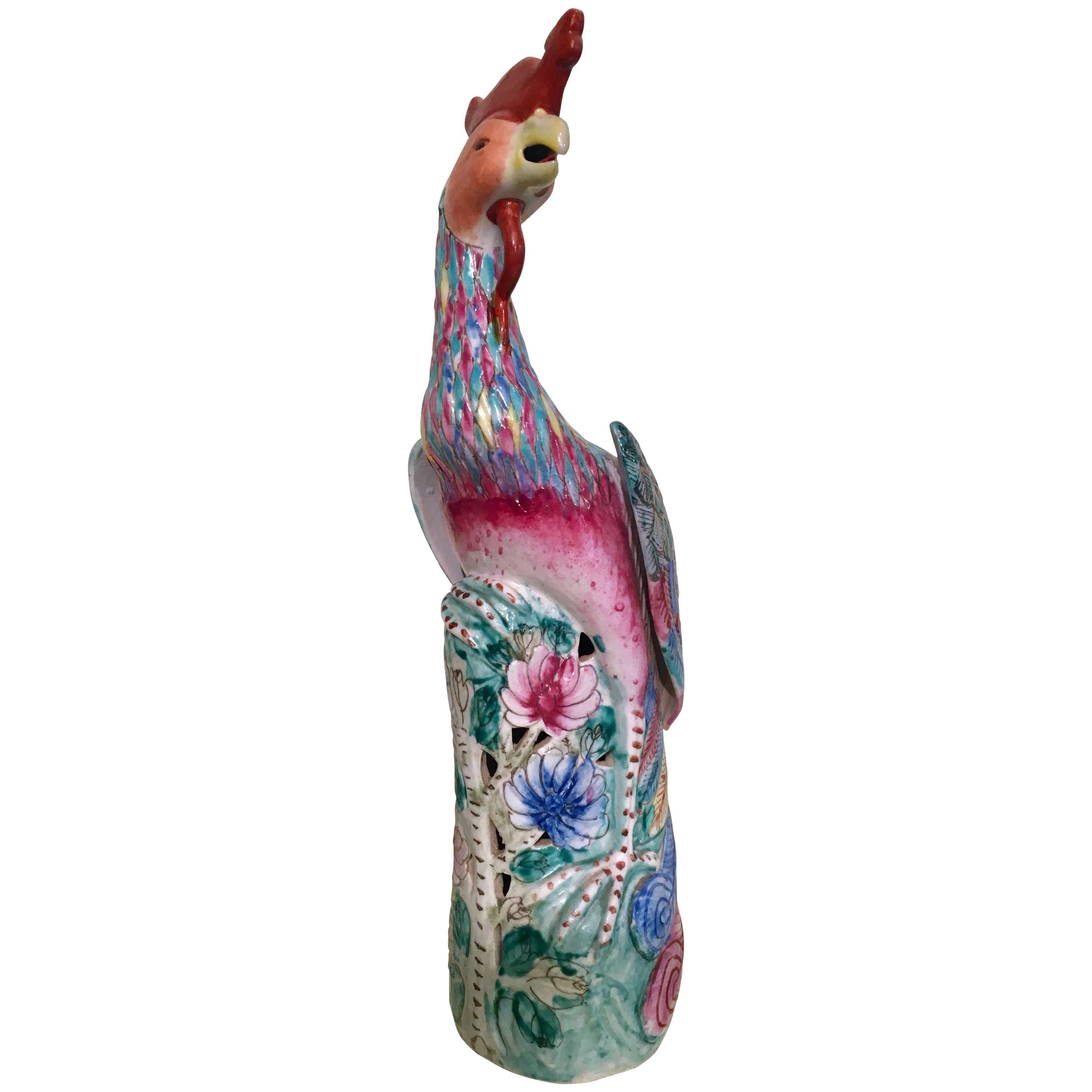 Porcelain Figure of Phoenix For Sale