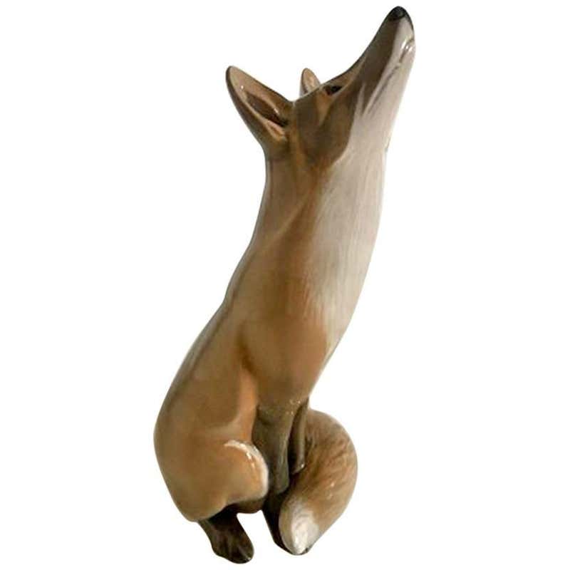 Rare Royal Copenhagen Large Desert Fox Figure For Sale at 