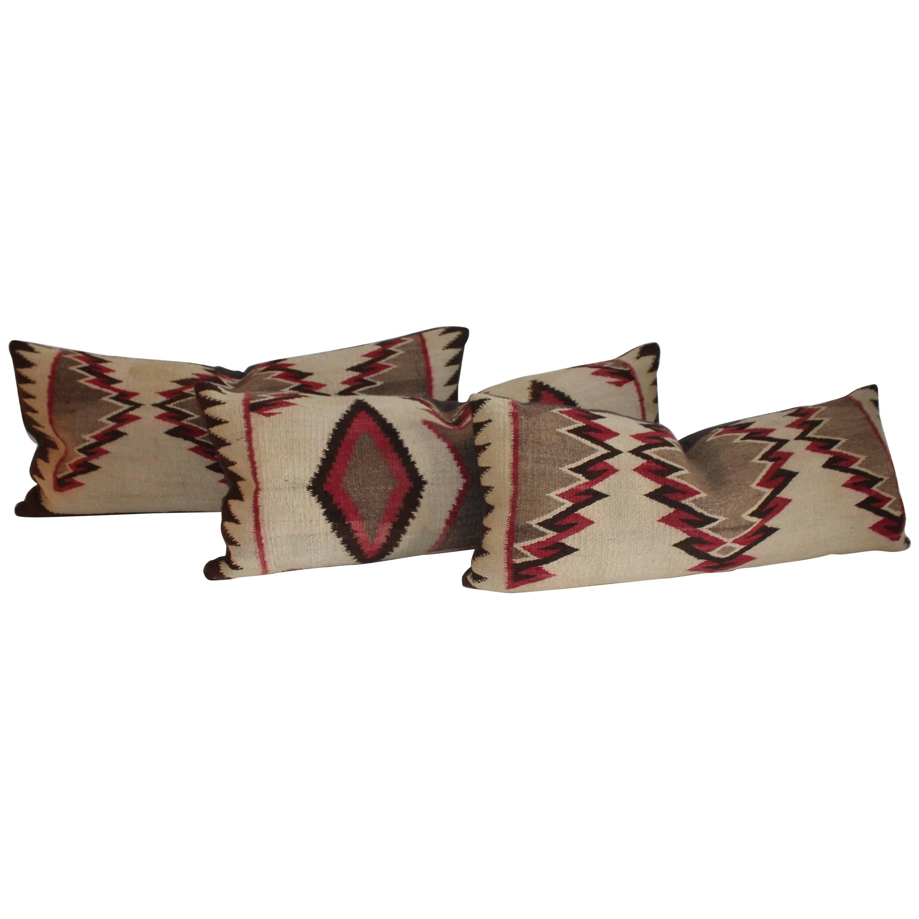 Navajo Eye Dazzler Weaving Pillows / Collection of Three
