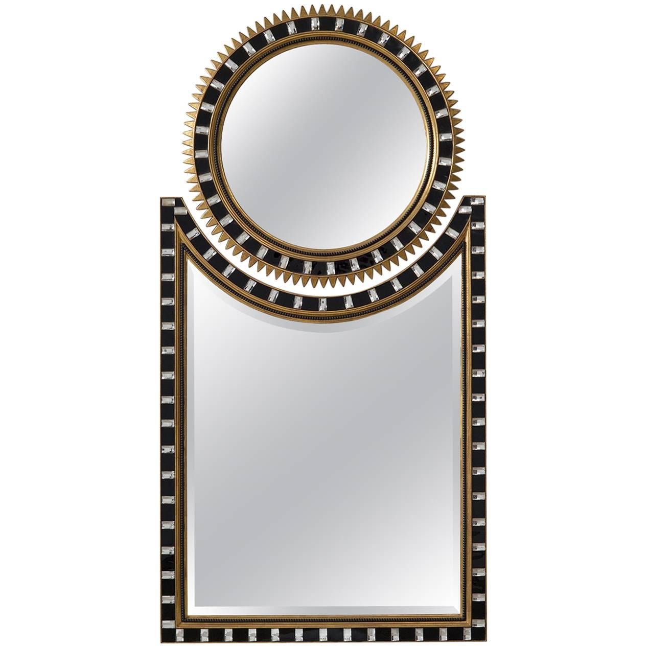 Two-Part Art Deco Sunburst Mirror