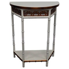 Asian Modern Design Demilune Console Table