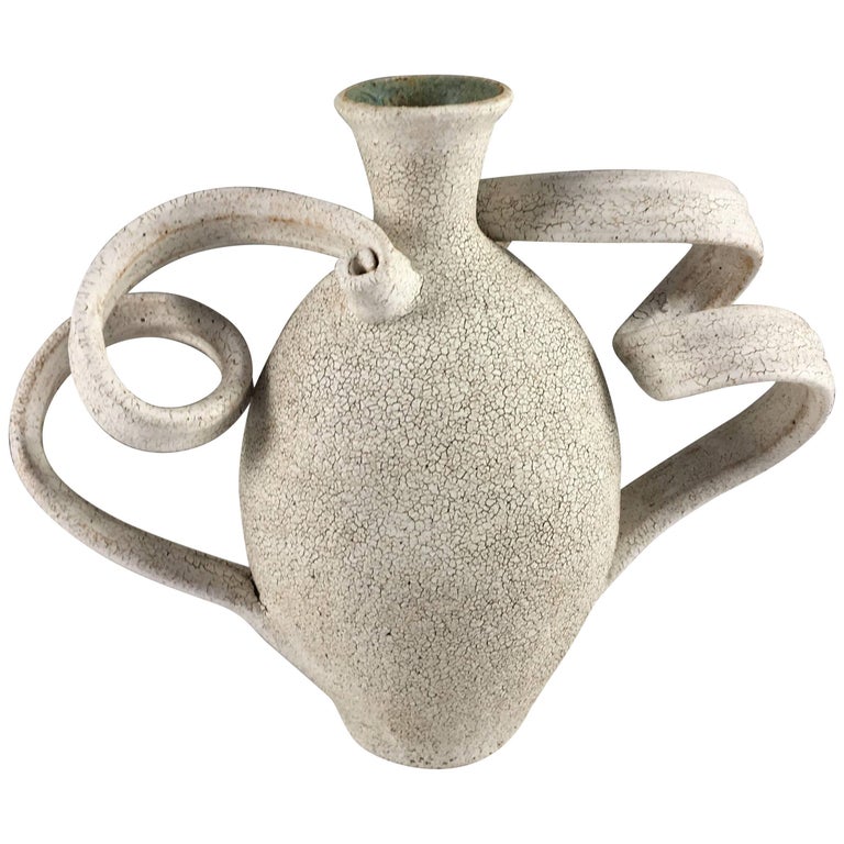 Contemporary Ceramic Amphora Vase No. 192 by Yumiko Kuga For Sale at