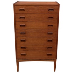 Danish Teak Tall Chest of Drawers