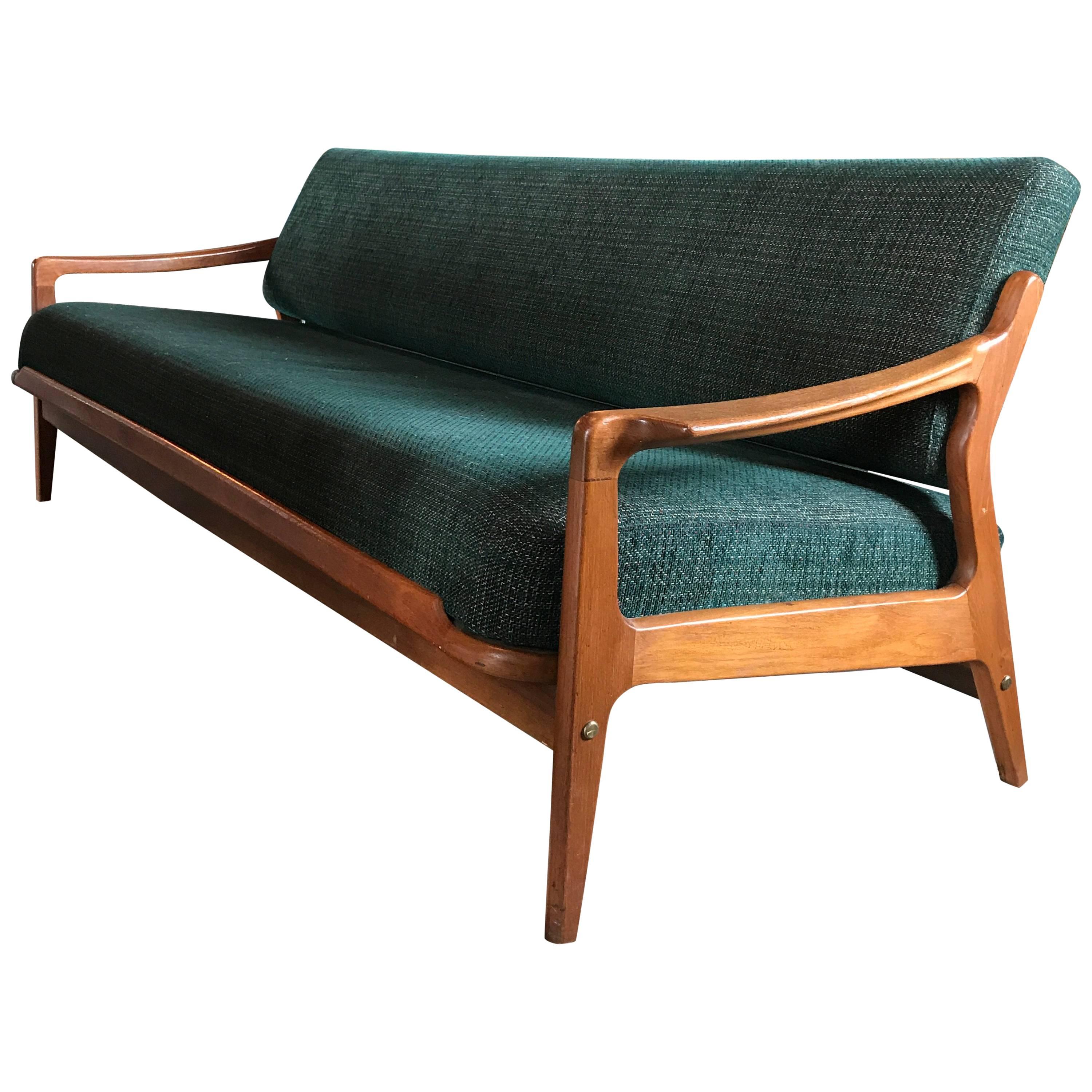 Arne Wahl Iversen Teak Sofa Couch Day Bed Danish Modern Midcentury